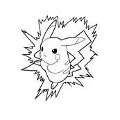 coloriage pokemon pikachu electrique